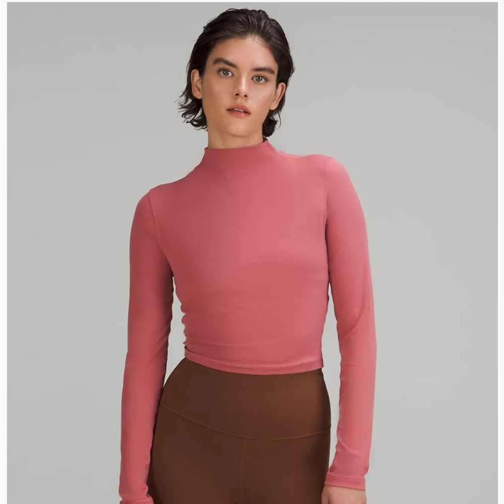 Lululemon All Aligned Mock Neck Long Sleeve Shirt